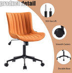 Home Office Chair Swivel Armless Desk All