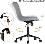 Home Office Chair Swivel Armless Desk All