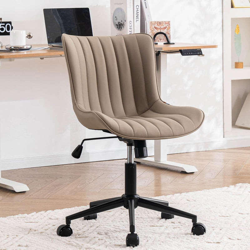 Home Office Chair Swivel Armless Desk All