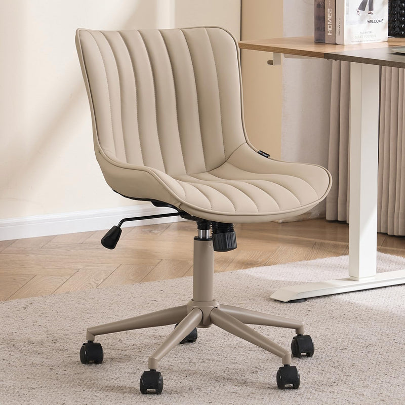 Home Office Chair Swivel Armless Desk All