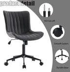 Home Office Chair Swivel Armless Desk All