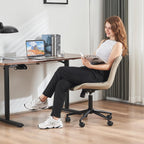 Home Office Chair Swivel Armless Desk All