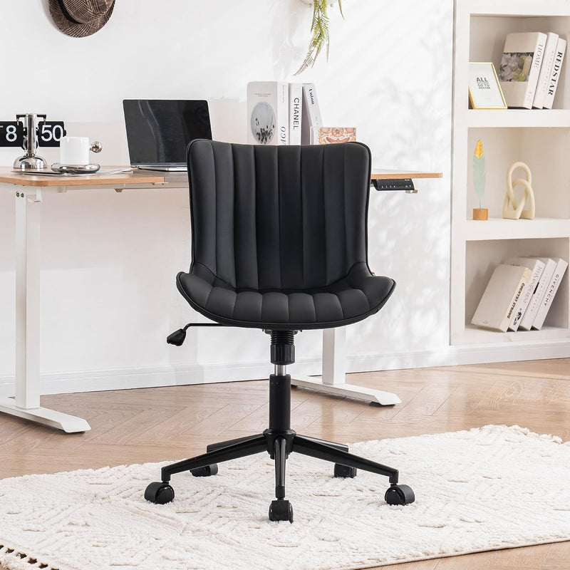 Home Office Chair Swivel Armless Desk All