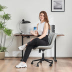Home Office Chair Swivel Armless Desk All