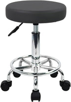 Home Office Rolling Stool PU Leather Swivel Height