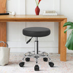 Home Office Rolling Stool PU Leather Swivel Height