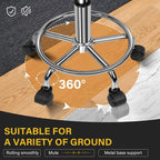 Home Office Rolling Stool PU Leather Swivel Height