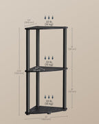 Home Superfast Toolless Assembly 3-Tier Corner Shelf Shelving