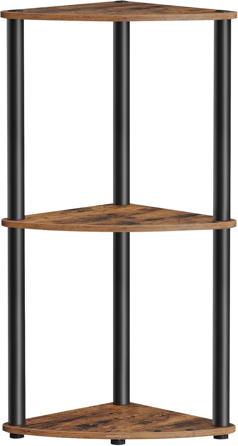 Home Superfast Toolless Assembly 3-Tier Corner Shelf Shelving