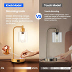 Homelist Dimmable Bedside Lamps Industrial Retro with USB (Set of 2)