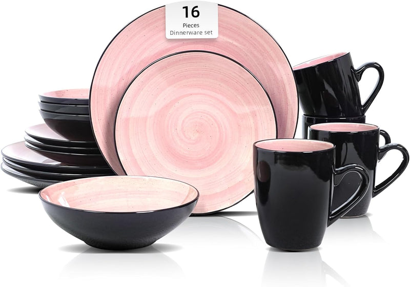 Homevss Dinnerware Set Service for 4 Plates (16 Piece)