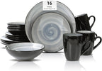 Homevss Dinnerware Set Service for 4 Plates (16 Piece)