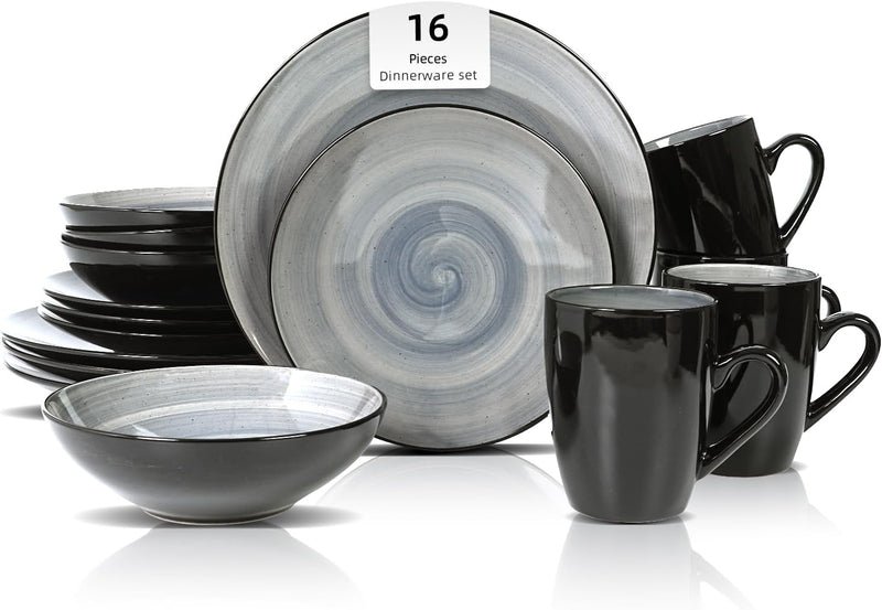 Homevss Dinnerware Set Service for 4 Plates (16 Piece)