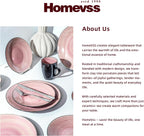 Homevss Dinnerware Set Service for 4 Plates (16 Piece)