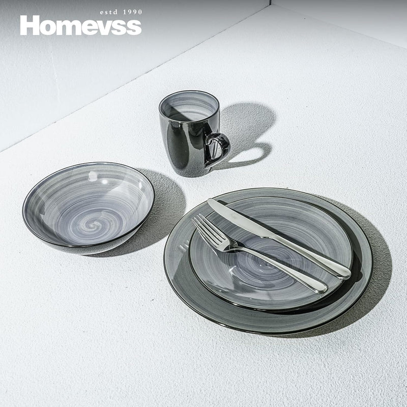 Homevss Dinnerware Set Service for 4 Plates (16 Piece)