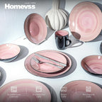 Homevss Dinnerware Set Service for 4 Plates (16 Piece)