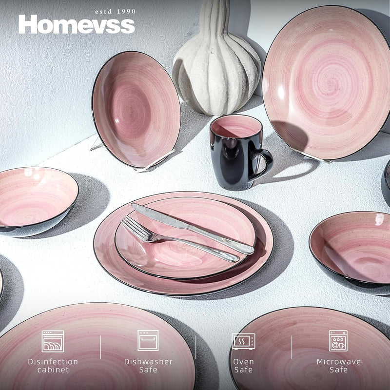 Homevss Dinnerware Set Service for 4 Plates (16 Piece)