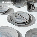 Homevss Dinnerware Set Service for 4 Plates (16 Piece)