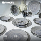 Homevss Dinnerware Set Service for 4 Plates (16 Piece)