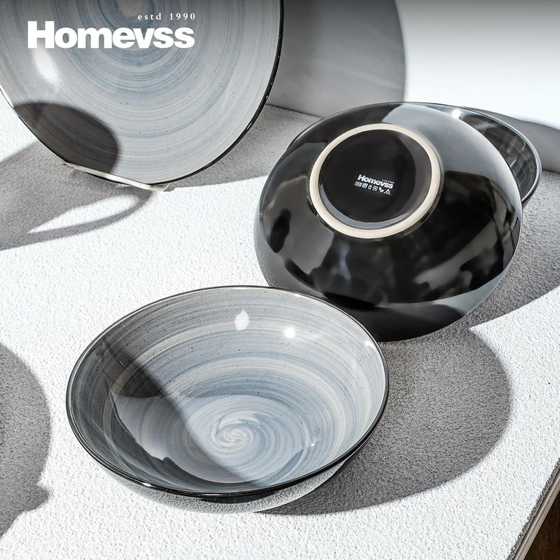 Homevss Dinnerware Set Service for 4 Plates (16 Piece)