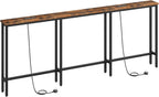 200CM Slim Console Table with 2 Charging