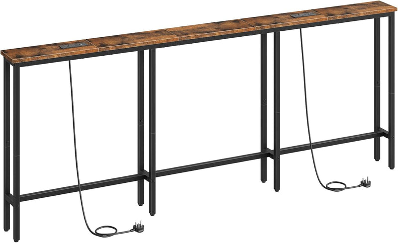 200CM Slim Console Table with 2 Charging