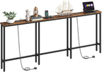 200CM Slim Console Table with 2 Charging