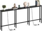 200CM Slim Console Table with 2 Charging