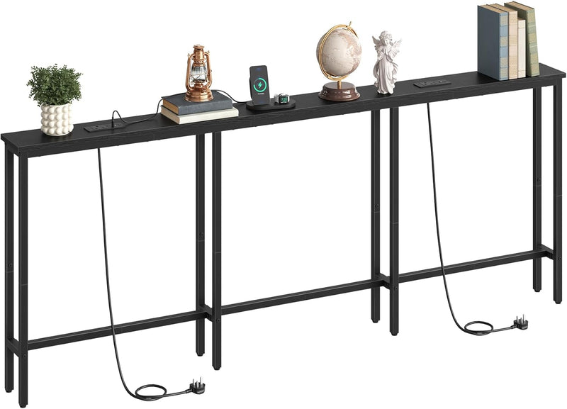 200CM Slim Console Table with 2 Charging