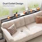 200CM Slim Console Table with 2 Charging