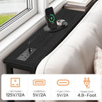 200CM Slim Console Table with 2 Charging