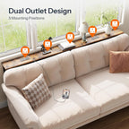 200CM Slim Console Table with 2 Charging