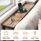 200CM Slim Console Table with 2 Charging