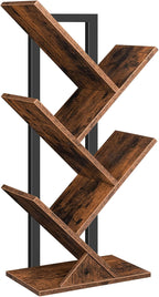 Hoobro Tree Bookshelf Tall 9-Tier Floor Standing Book
