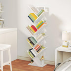 Hoobro Tree Bookshelf Tall 9-Tier Floor Standing Book
