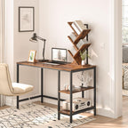 Hoobro Tree Bookshelf Tall 9-Tier Floor Standing Book