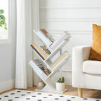 Hoobro Tree Bookshelf Tall 9-Tier Floor Standing Book