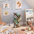 Hoobro Tree Bookshelf Tall 9-Tier Floor Standing Book