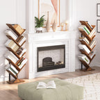 Hoobro Tree Bookshelf Tall 9-Tier Floor Standing Book
