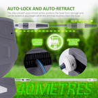 Hose Reel 30m Wall Mounted Garden with Auto