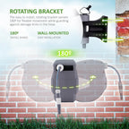 Hose Reel 30m Wall Mounted Garden with Auto