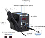 Hot Air Smd Rework Station 100-500 Degreesc Heat