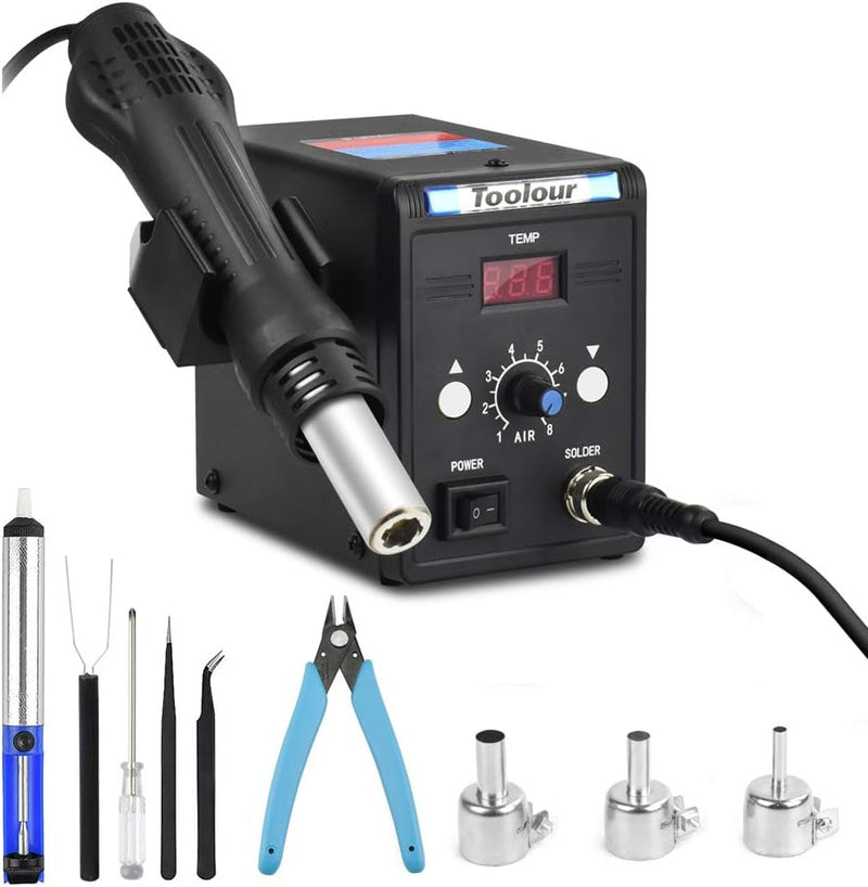 Hot Air Smd Rework Station 100-500 Degreesc Heat