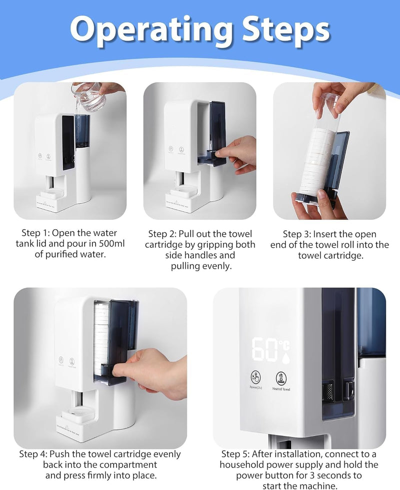 Hot Face Towel Heater Machine Automatic Disposable Warmer