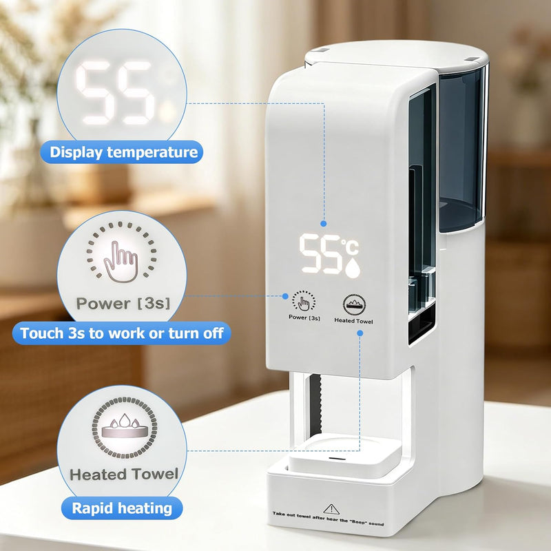 Hot Face Towel Warmer Dispenser Machine Automatic Disposable