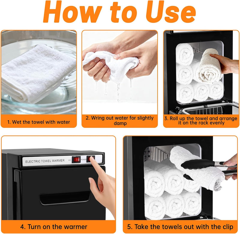 Hot Towel Warmer 5L Heater Cabinet with Clip