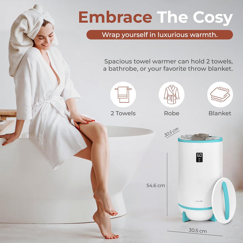 Hot Towel Warmer Bucket W Customised Fragrance