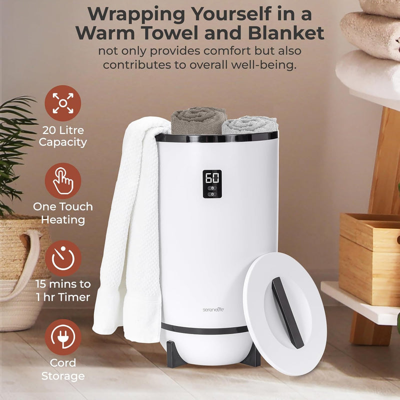 Hot Towel Warmer Bucket W Customised Fragrance