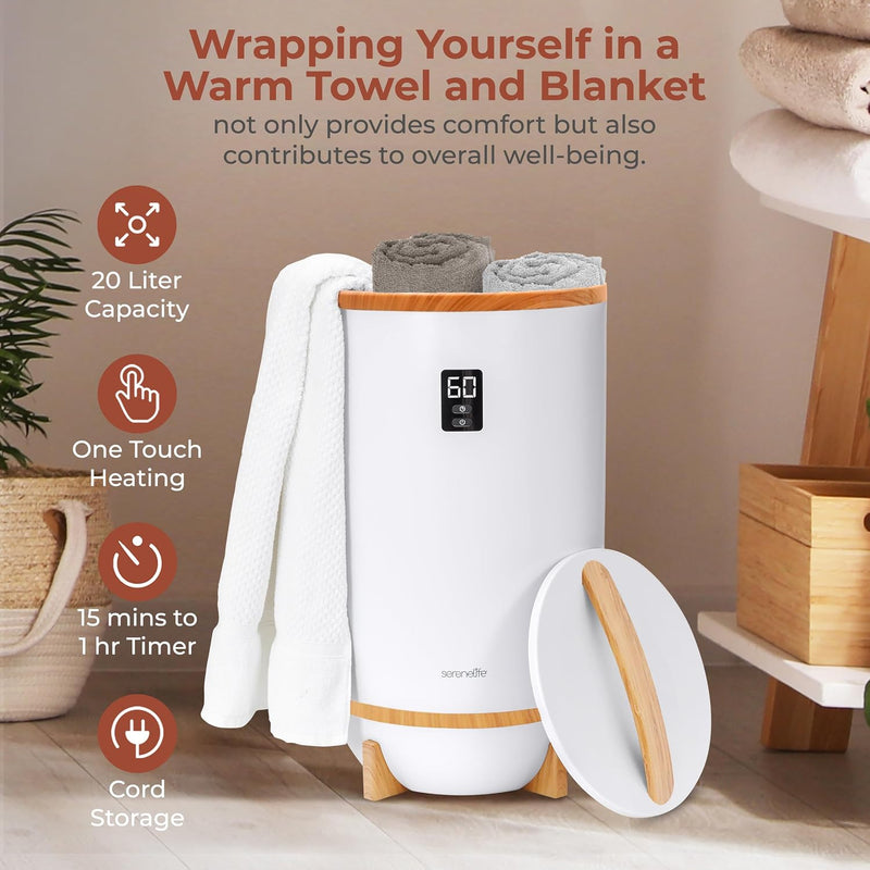 Hot Towel Warmer Bucket W Customised Fragrance