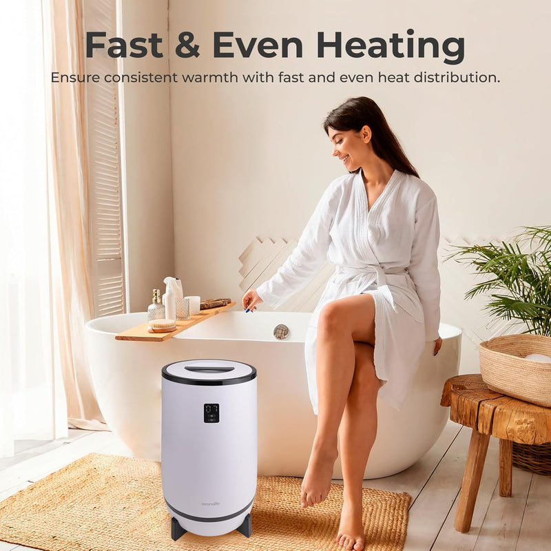 Hot Towel Warmer Bucket W Customised Fragrance